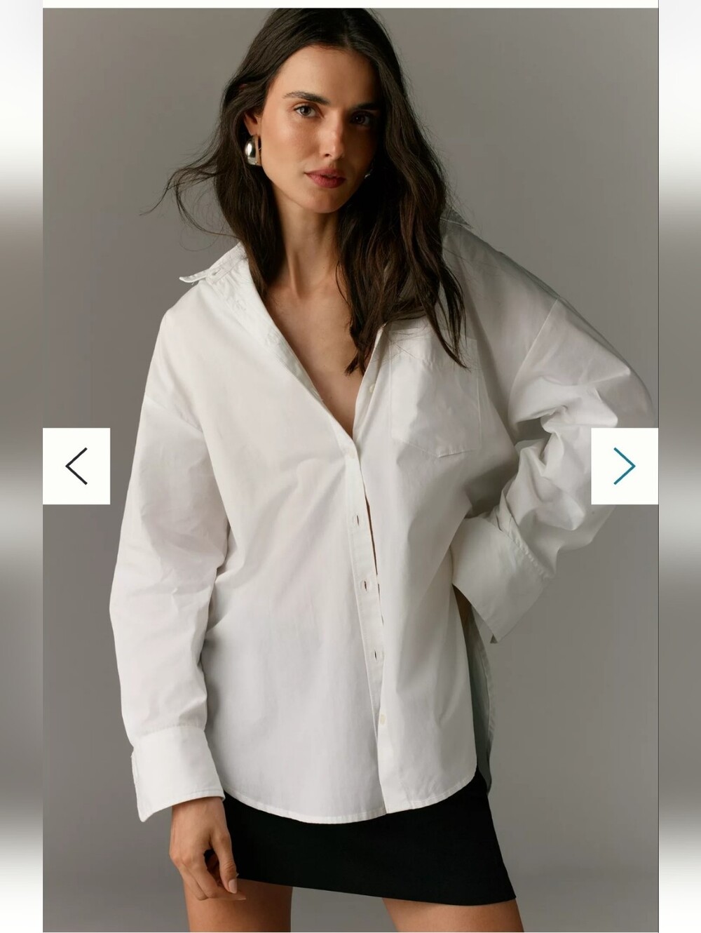 NWOT Anthropologie THE BENNET BUTTON DOWN SHIRT BY MAEVE Msrp $98